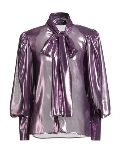 Actualee Woman Shirt Purple Size 10 Polyester