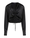 Actualee Woman Top Black Size 10 Polyester In Black