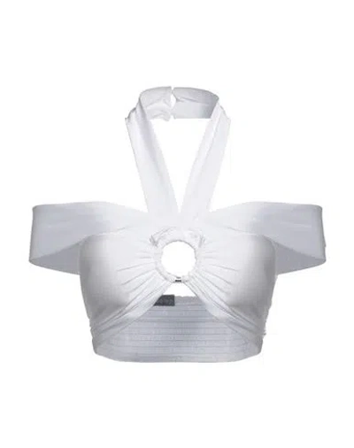 Actualee Woman Top White Size 8 Polyester