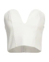 Actualee Woman Top White Size 8 Polyester, Elastane In White