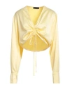 Actualee Woman Top Yellow Size 8 Polyester