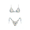 Acuarela Brand Women's Blue / White Mykonos Bikini Set In Multi