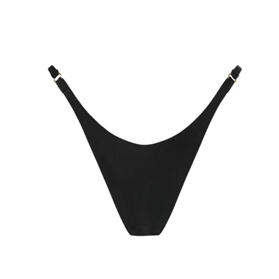 Acuarela Brand Women's Bold Black Bikini Bottom