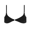 Acuarela Brand Women's Bold Black Bikini Top In Black