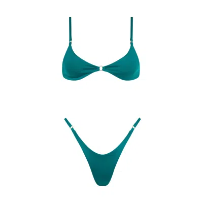 Acuarela Brand Women's Bold Blue Bikini Set