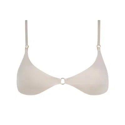 Acuarela Brand Women's Bold Off-white Bikini Top