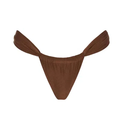 Acuarela Brand Women's Brown Riviera Cappuccino Bikini Bottom