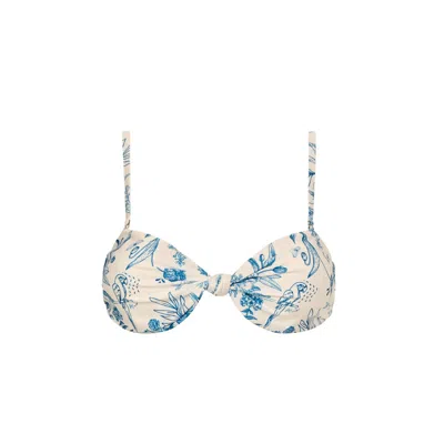 Acuarela Brand Women's Mykonos Bandeau Bikini Top In Multi