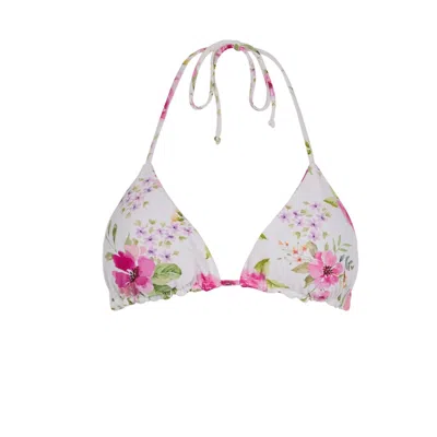 Acuarela Brand Women's Rio Flores Triangle Bikini Top