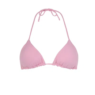 Acuarela Brand Women's Rio Pastel Pink Triangle Bikini Top