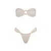 Acuarela Brand Women's Riviera Bikini Set – Off White In White