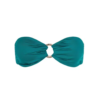 Acuarela Brand Women's Riviera Blue Bikini Top
