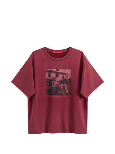 Acupuncture 1993 Lord Gun Tee Graphic-print Cotton T-shirt In Red
