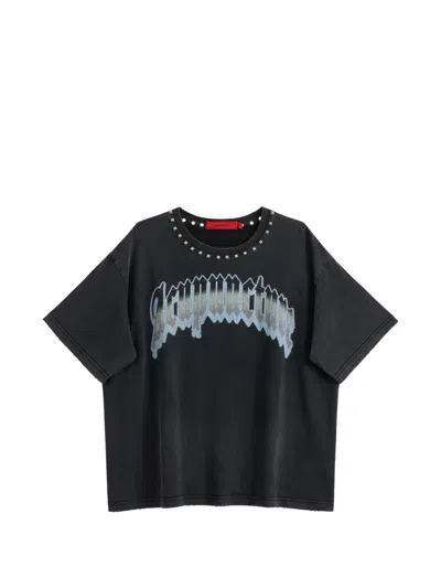Acupuncture 1993 Punker Tee Logo-print T-shirt In Black