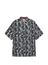 Acupuncture 1993 Python-print Short-sleeve Shirt In Gray
