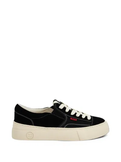 Acupuncture 1993 Suede-panelled Sneakers In Black