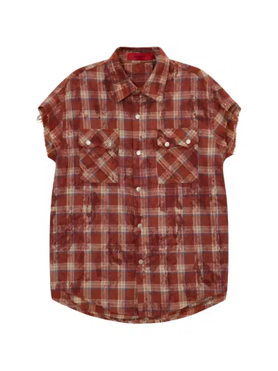 Acupuncture 1993 Texas Check Frayed-edge Shirt In Multi