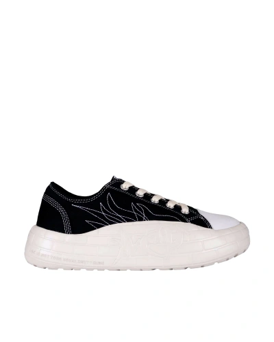 Acupuncture Black Sneaker With Bold Sole