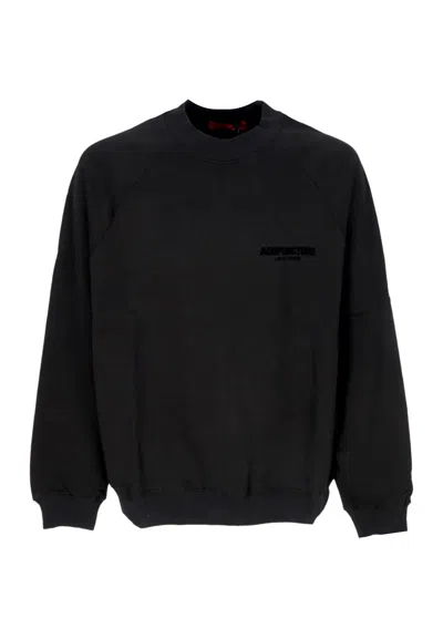 Acupuncture Lightweight Crewneck Man Acu Crewneck Black