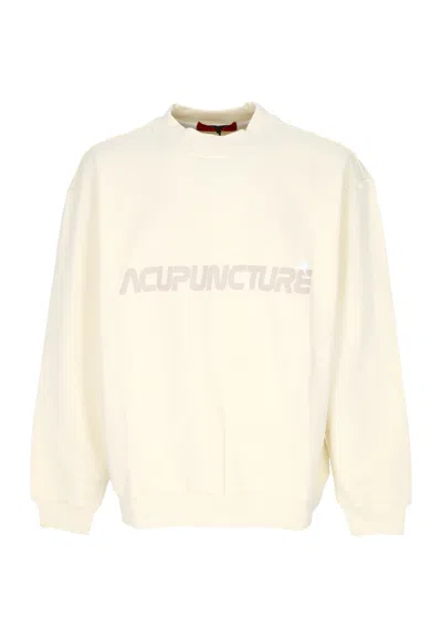 Acupuncture Lightweight Crewneck Man Shadow Bear Crewneck Cream