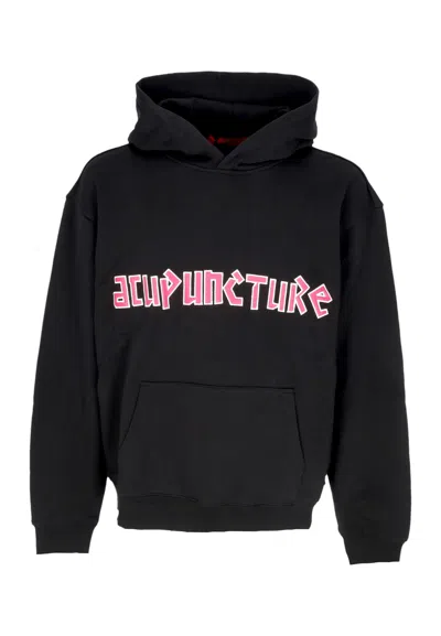 Acupuncture Lightweight Hoodie Man Flying Emblem Hoodie Black