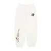 Acupuncture Lightweight Men's Tracksuit Pants Flamed Logo Pants White In White