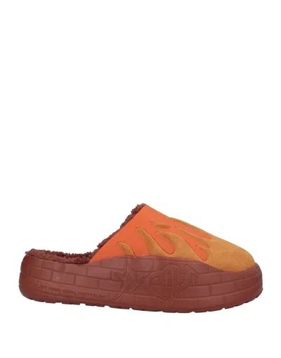 Acupuncture Man Mules & Clogs Orange Size 12 Synthetic Fibers