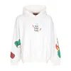 Acupuncture Men's Lightweight Hooded Sweatshirt Flamed Logo Hoodie White In White