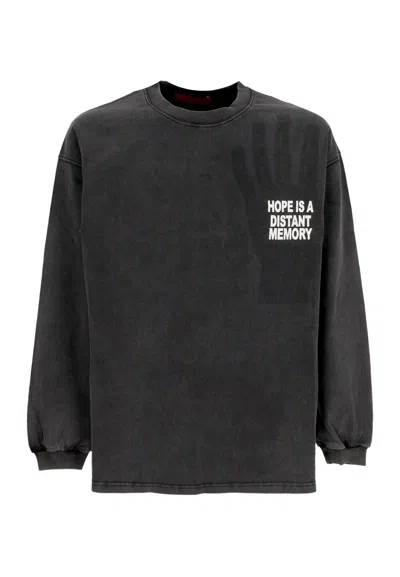 Acupuncture Men's Long Sleeve T-shirt Hope L/s Tee Washed Black