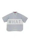 Acupuncture Men's Short Sleeve Shirt Say What Shirt Light Blue In Light Blue