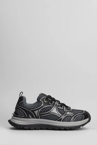 Acupuncture Roadrunn Sneakers In Grey Leather And Fabric In Gray