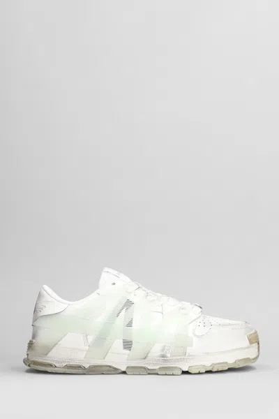 Acupuncture Tank Trainers In White Leather