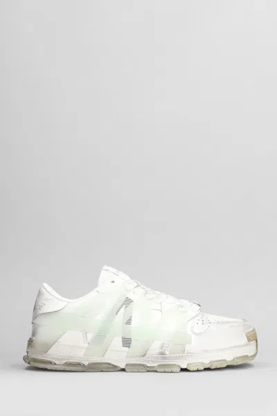 Acupuncture Tank Sneakers In White Leather