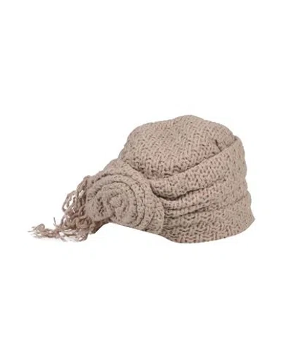 A.d. Fashion A. D. Fashion Woman Hat Beige Size 7 ⅛ Wool, Polyester