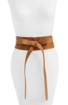 Ada Classic Wrap Belt In Brown