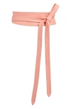 Ada Classic Wrap Belt In Pink