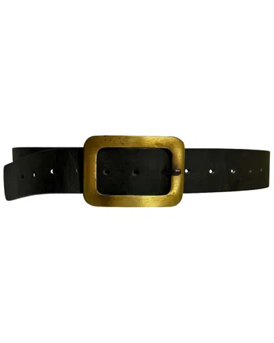 Ada Collection Alex Leather Belt In Brown