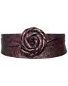 Ada Collection Classic Wrap Leather Belt In Brown