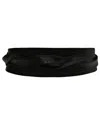 Ada Collection Classic Wrap Leather Belt In Black
