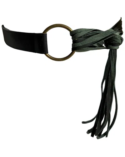 Ada Collection Esme Leather Belt In Brown