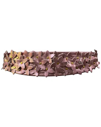Ada Collection Flower Naomi Leather Belt