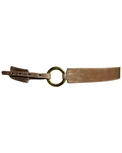 Ada Collection Ibi Leather Belt In Brown