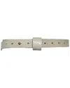 Ada Collection Iris Leather Belt In Orange
