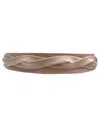 Ada Collection Midi Wrap Leather Belt In Brown