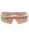 Ada Collection Olivia Reversible Wrap Leather Belt In Pink