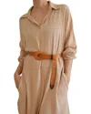 Ada Collection Sienna Leather Belt In Brown