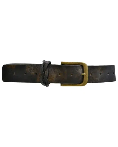 Ada Collection Tough Guy Leather Belt In Blue