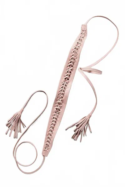 Ada Collection Women's Ava Wrap Belt In Peach In Gold