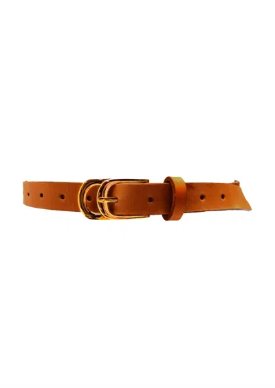 Ada Collection Women's Infinity Belt In Cognac In Red