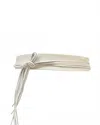 Ada Collection Women's Riley Belt In Bone In Gray